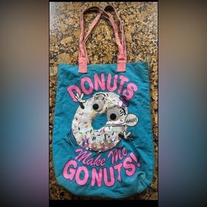 Justice Donuts Make me go Nuts bag.
